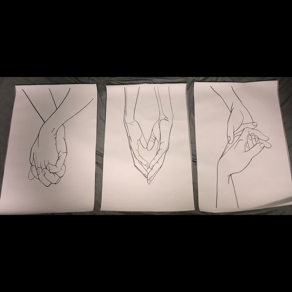 Three art canvases- Simple design - Picture 1 of 2